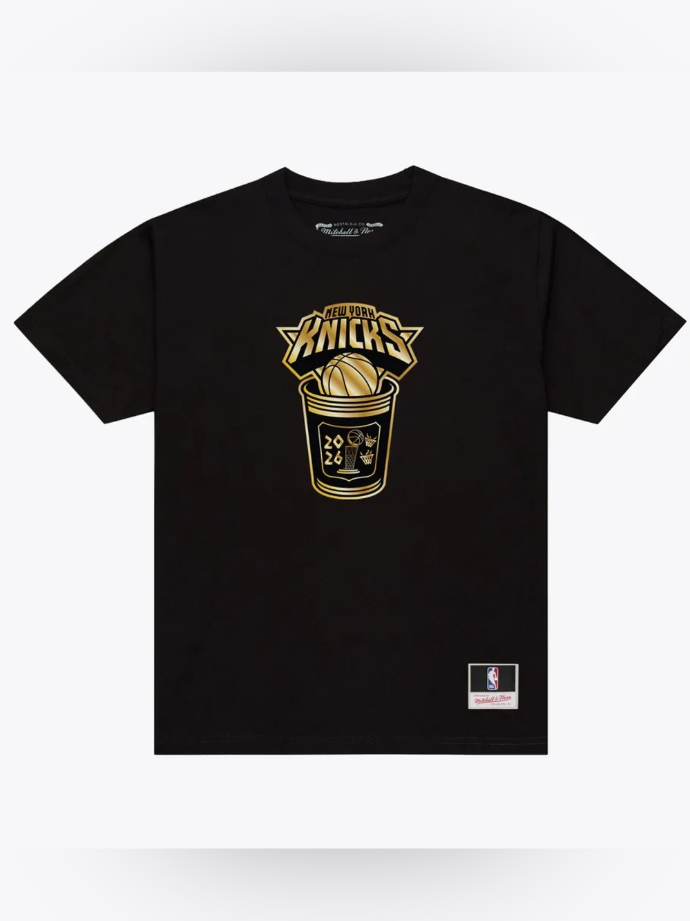 Knicks Black Graphic Logo T-Shirt